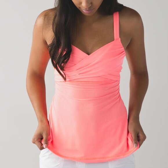 Lululemon Wrap It Up Tank Grapefruit size 6 - Picture 2 of 6